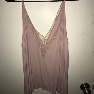 American Eagle Outfitters Tops - American Eagle pink lace soft and sexy Cami American Eagle Outfitters Tops - American Eagle pink lace soft and sexy Cami